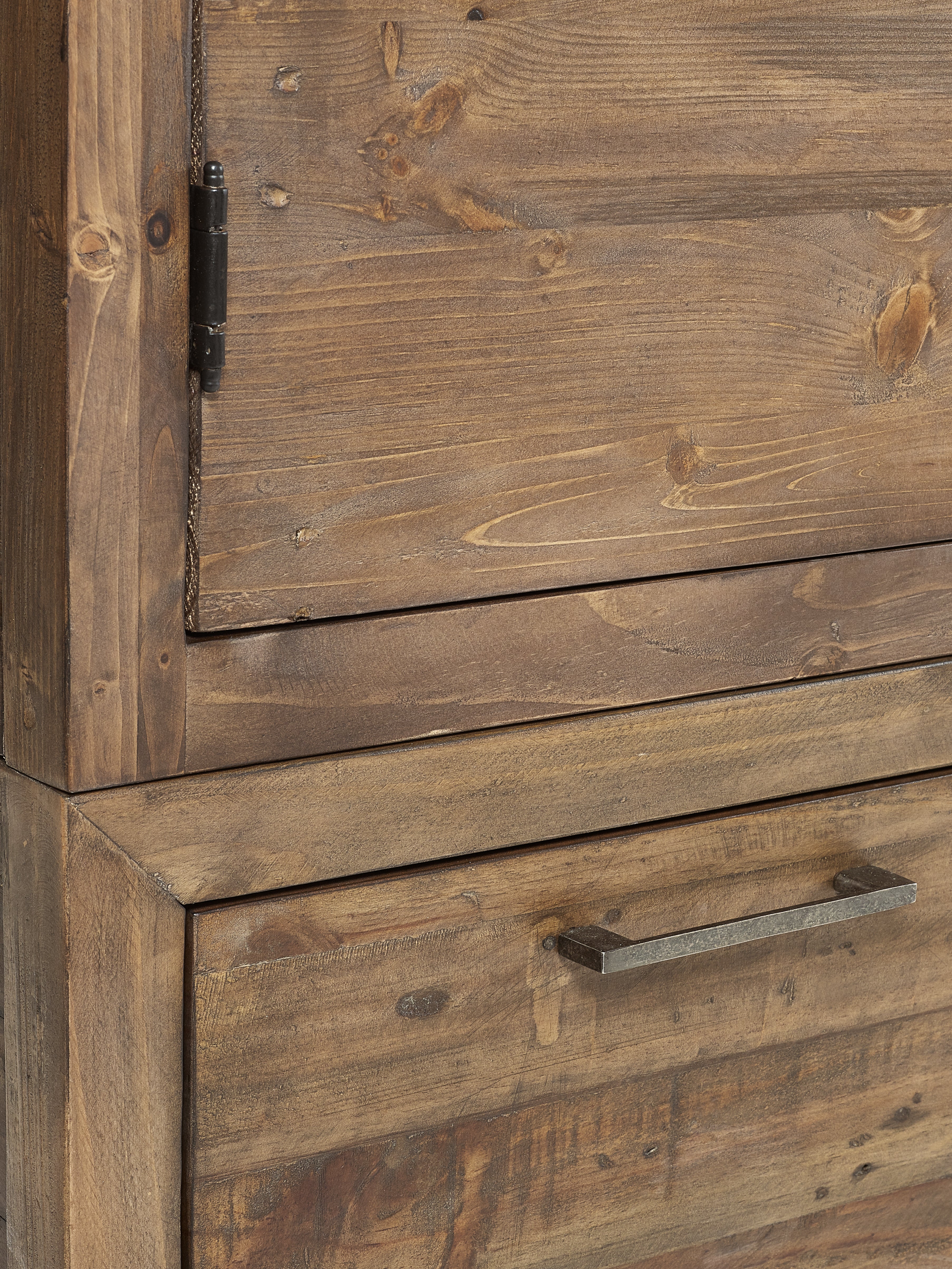 Barnes Pine Wood Double Wardrobe